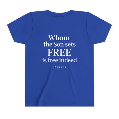 Christian Youth Tee - Freedom in Christ Design