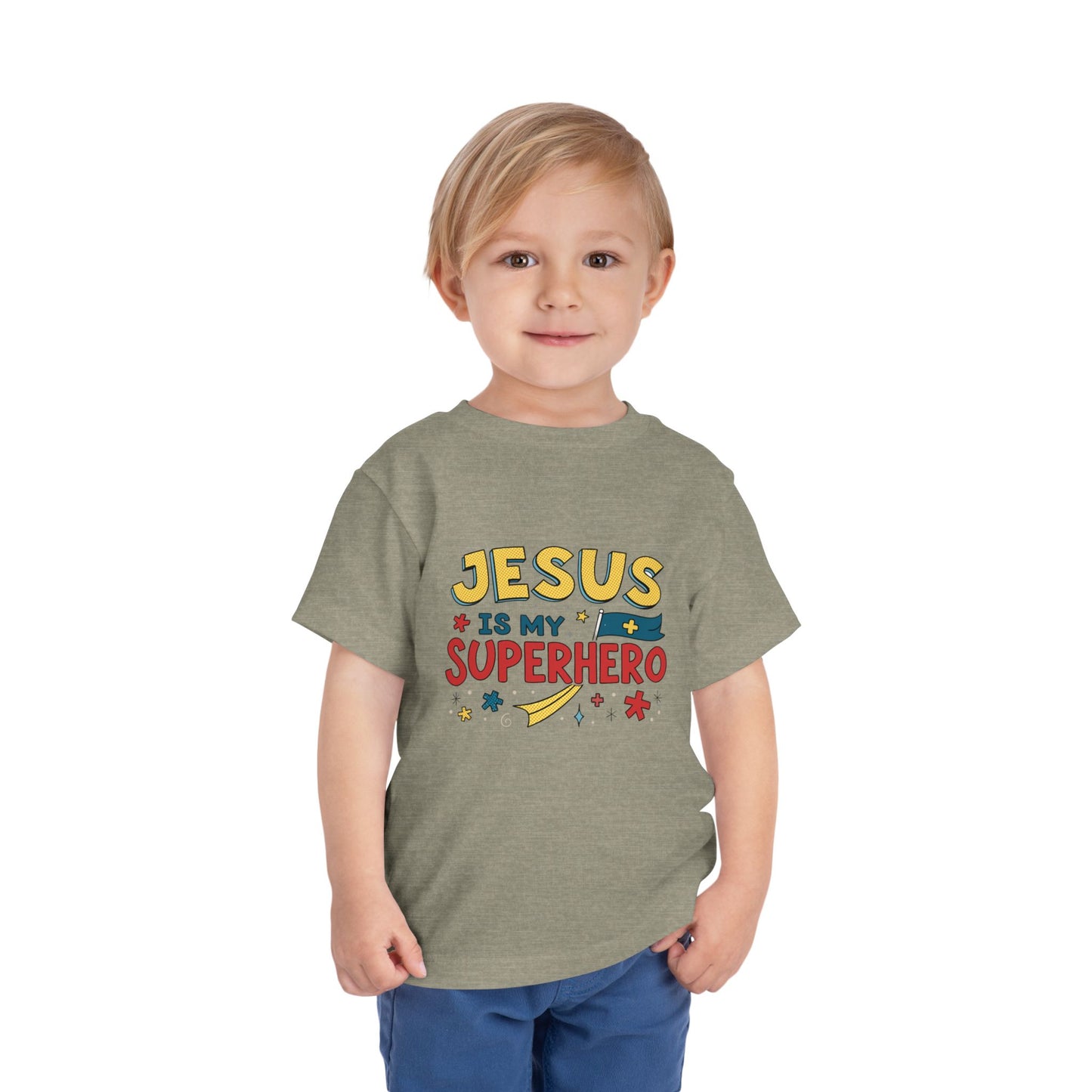 Jesus is My Superhero - Toddler Short Sleeve Tee