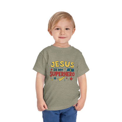 Jesus is My Superhero - Toddler Short Sleeve Tee