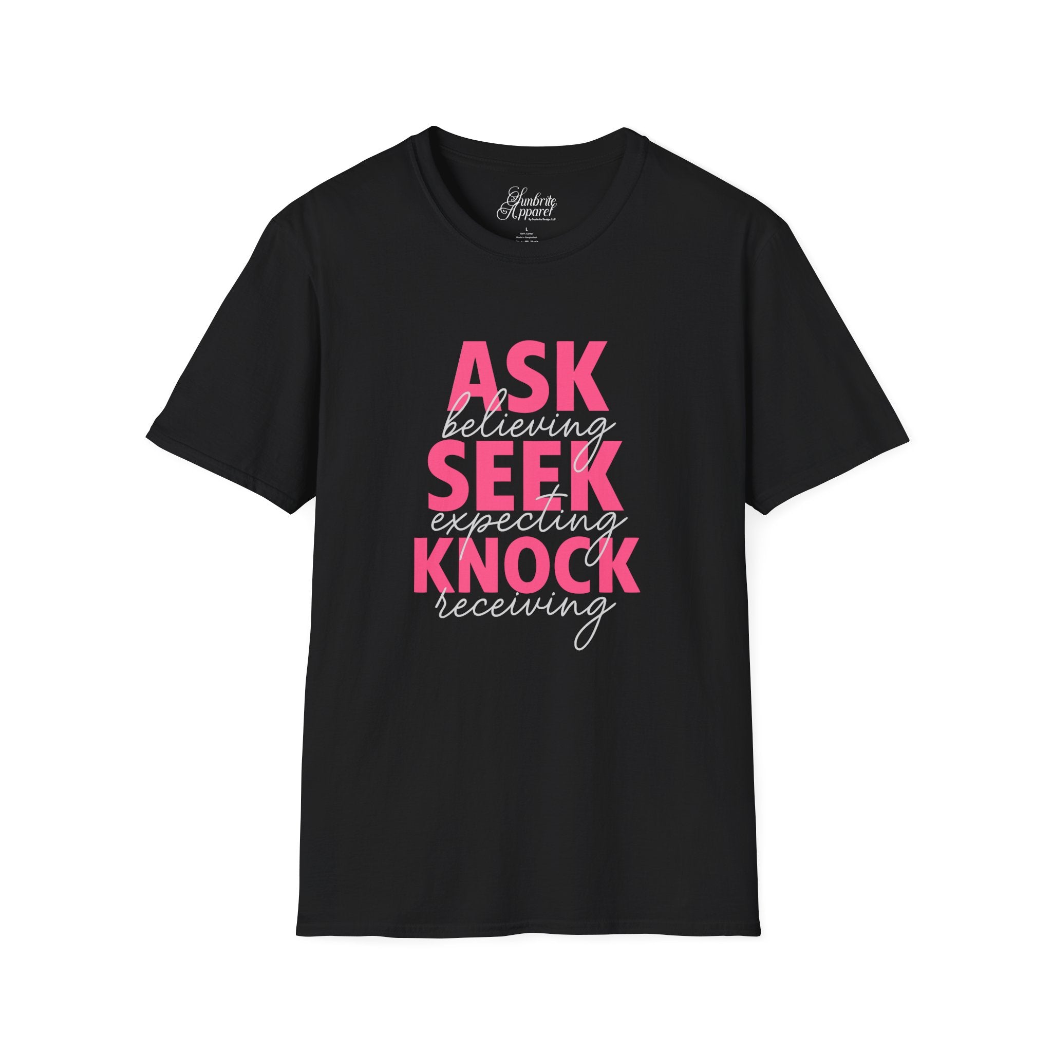 Ask Seek Knock Softstyle T-Shirt