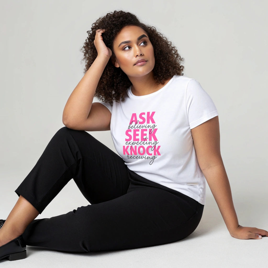 Ask Seek Knock Softstyle T-Shirt