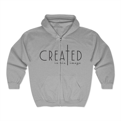 Christian Zip Hoodie - Created in His Image