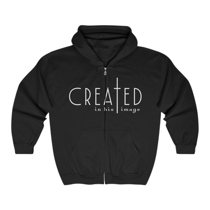 Christian Zip Hoodie - Created in His Image