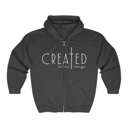 Christian Zip Hoodie - Created in His Image