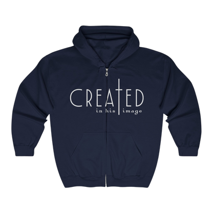 Christian Zip Hoodie - Created in His Image