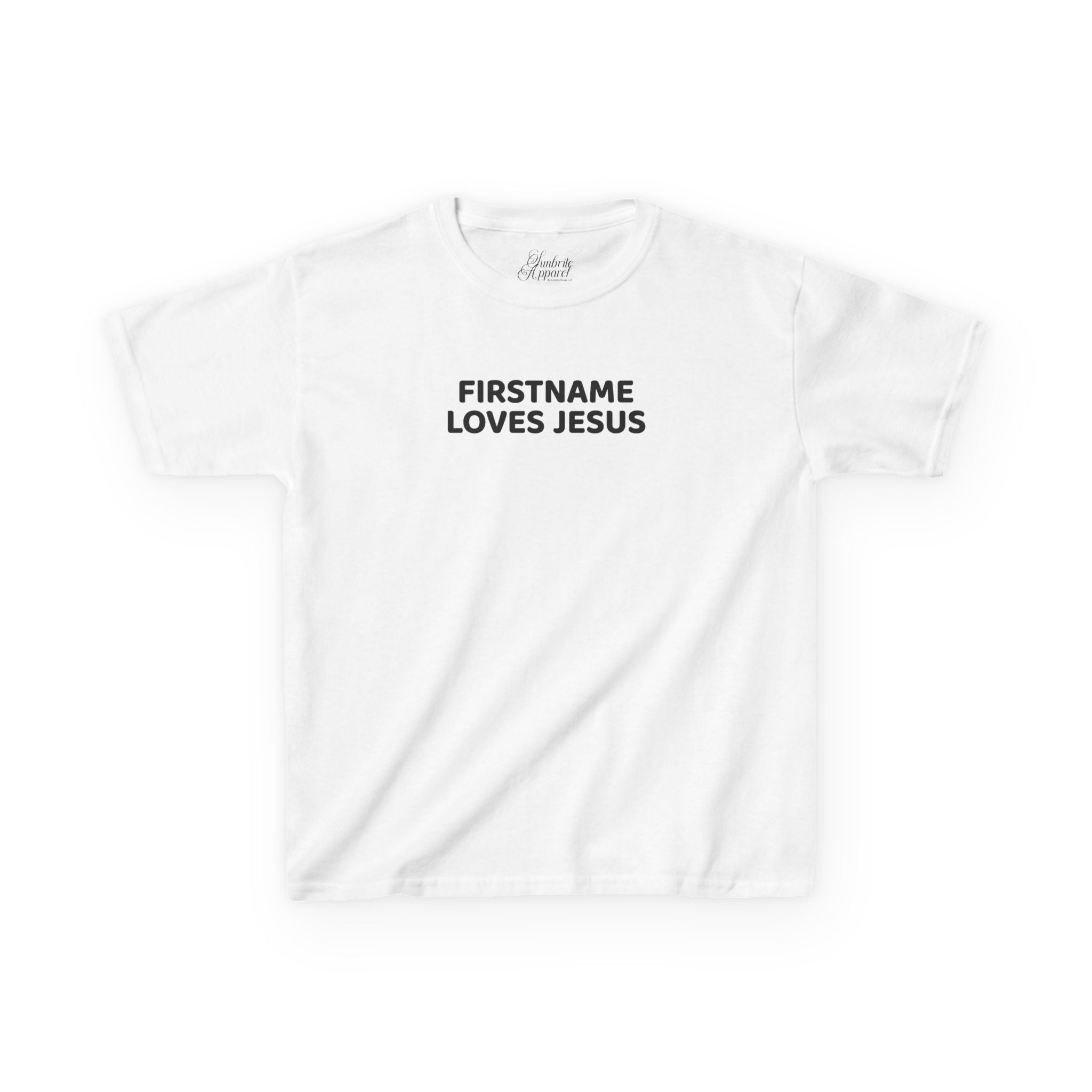 Kids Tee - Personalized Loves Jesus T-shirt