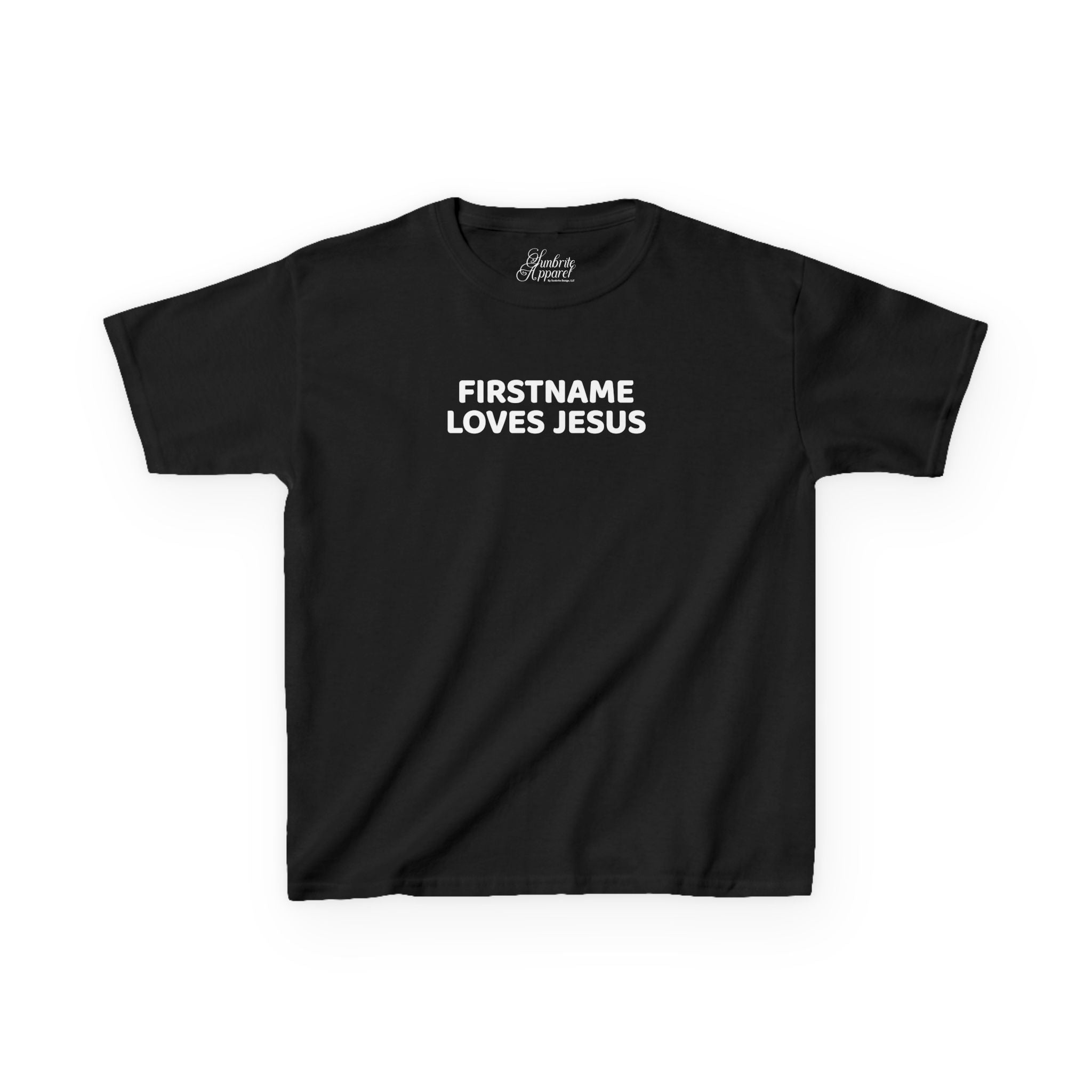 Kids Tee - Personalized Loves Jesus T-shirt