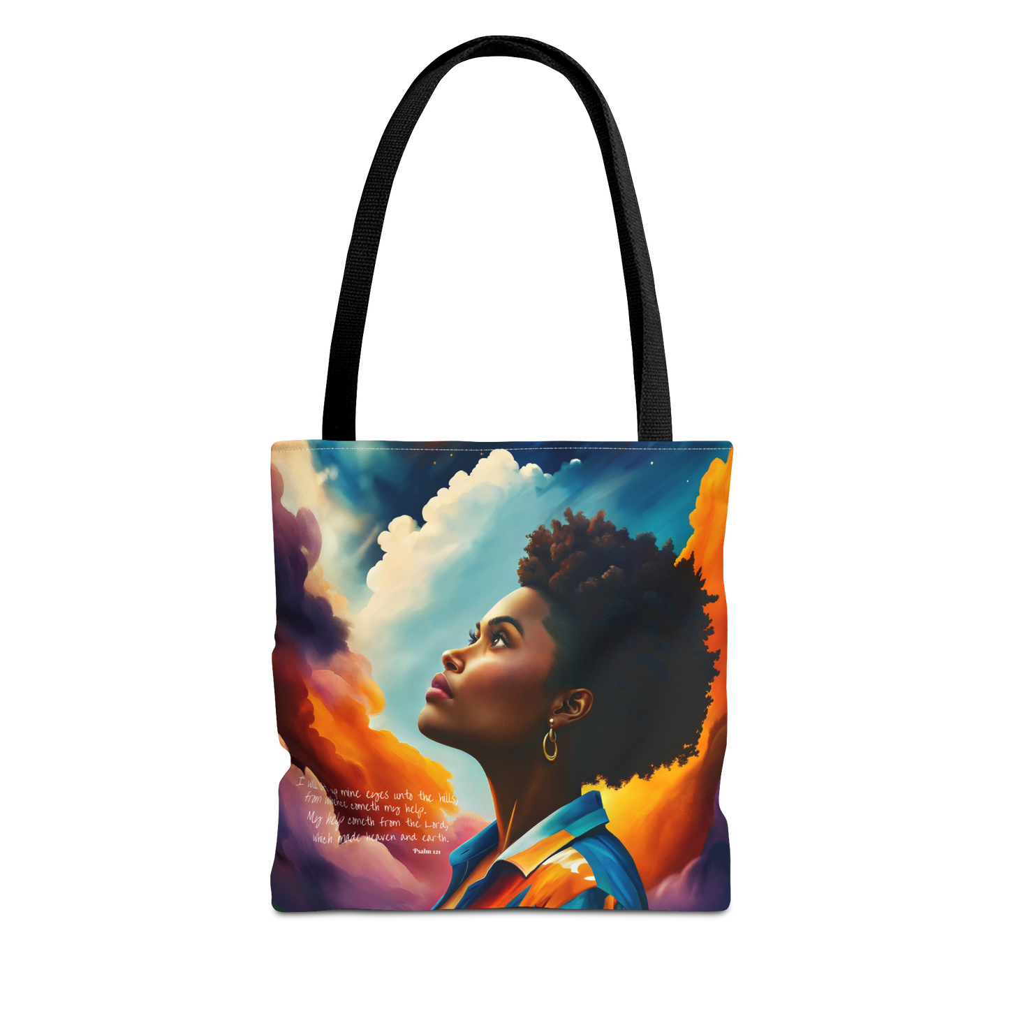 I Will Lift Up Mine Eyes Tote Bag - Art