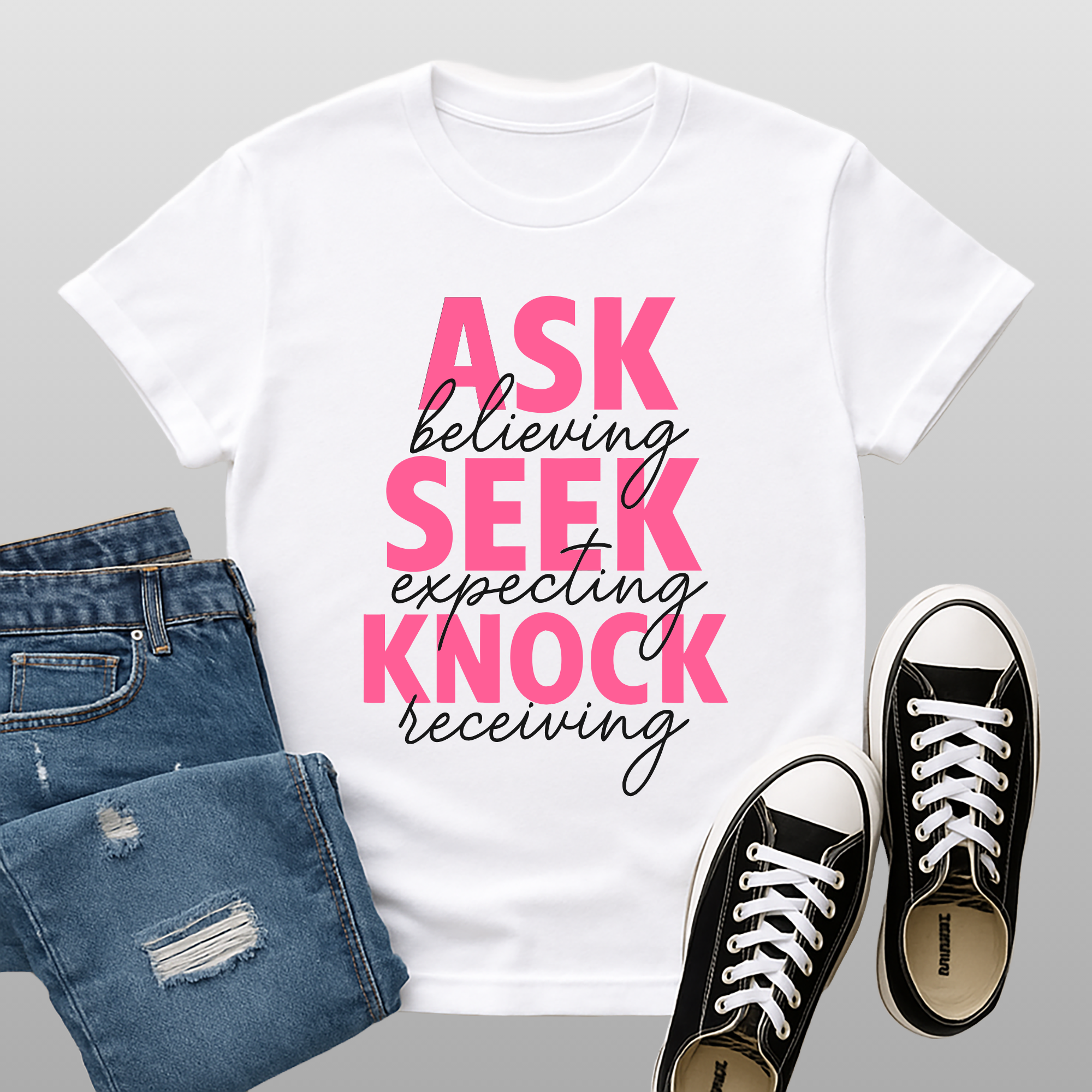 Ask Seek Knock Softstyle T-Shirt
