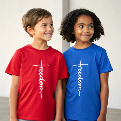Christian Youth Tee - Freedom in Christ Design