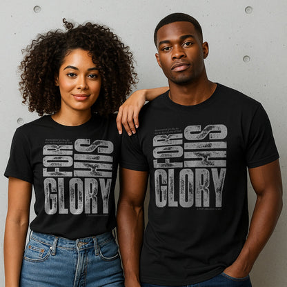 For His Glory Black Tee