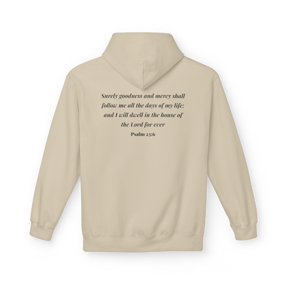 Goodness & Mercy Hoodie – Psalm 23:6 (Scripture Back Edition)