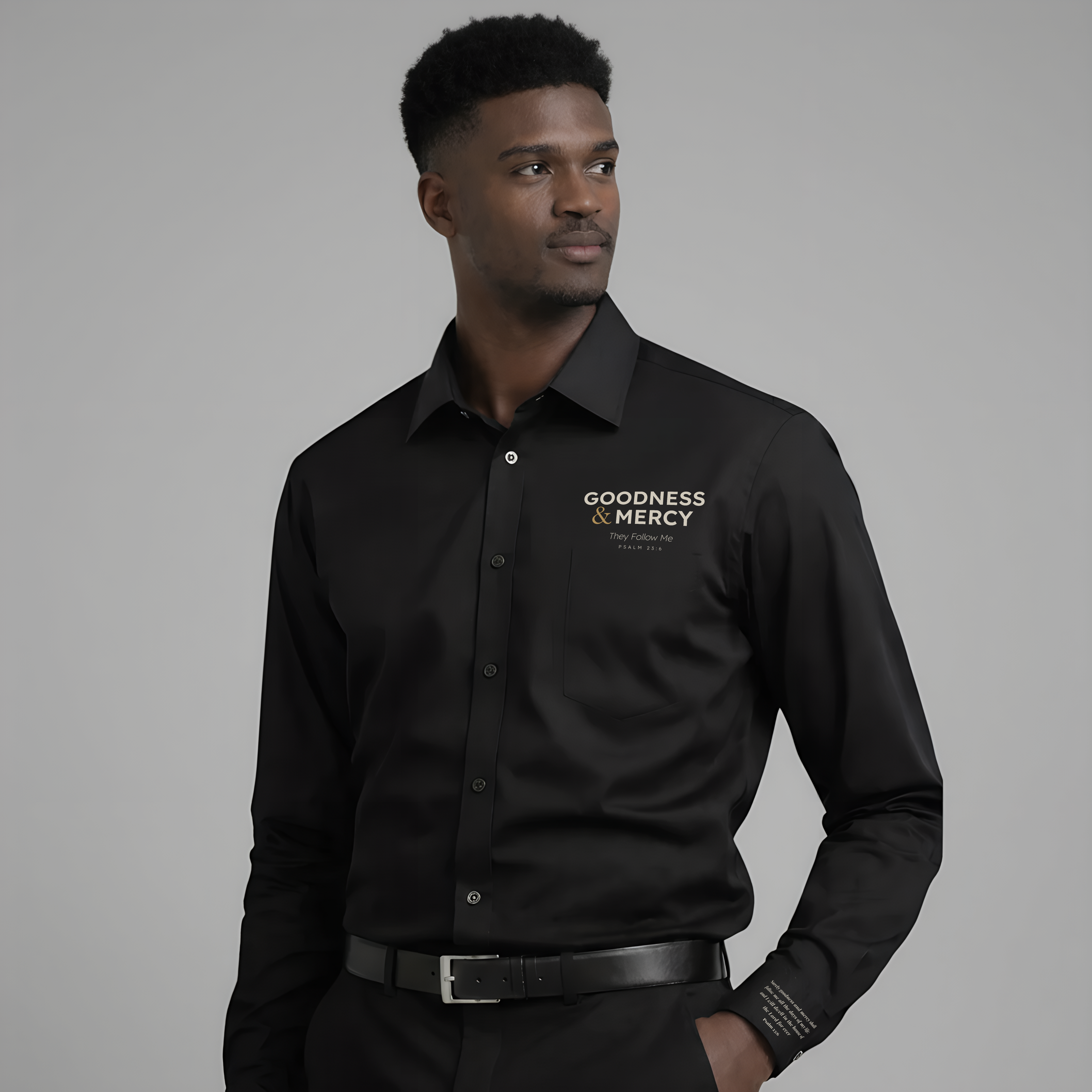 Goodness & Mercy Premium No-Iron Dress Shirt