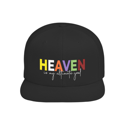 Snapback Cap Heaven is my Ultimate Goal Embroidery Hat