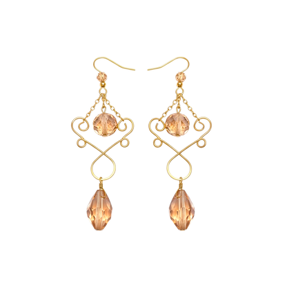 Champagne Grace Chandelier Earrings