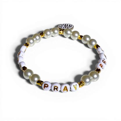 "PRAY" Pearl Bracelets