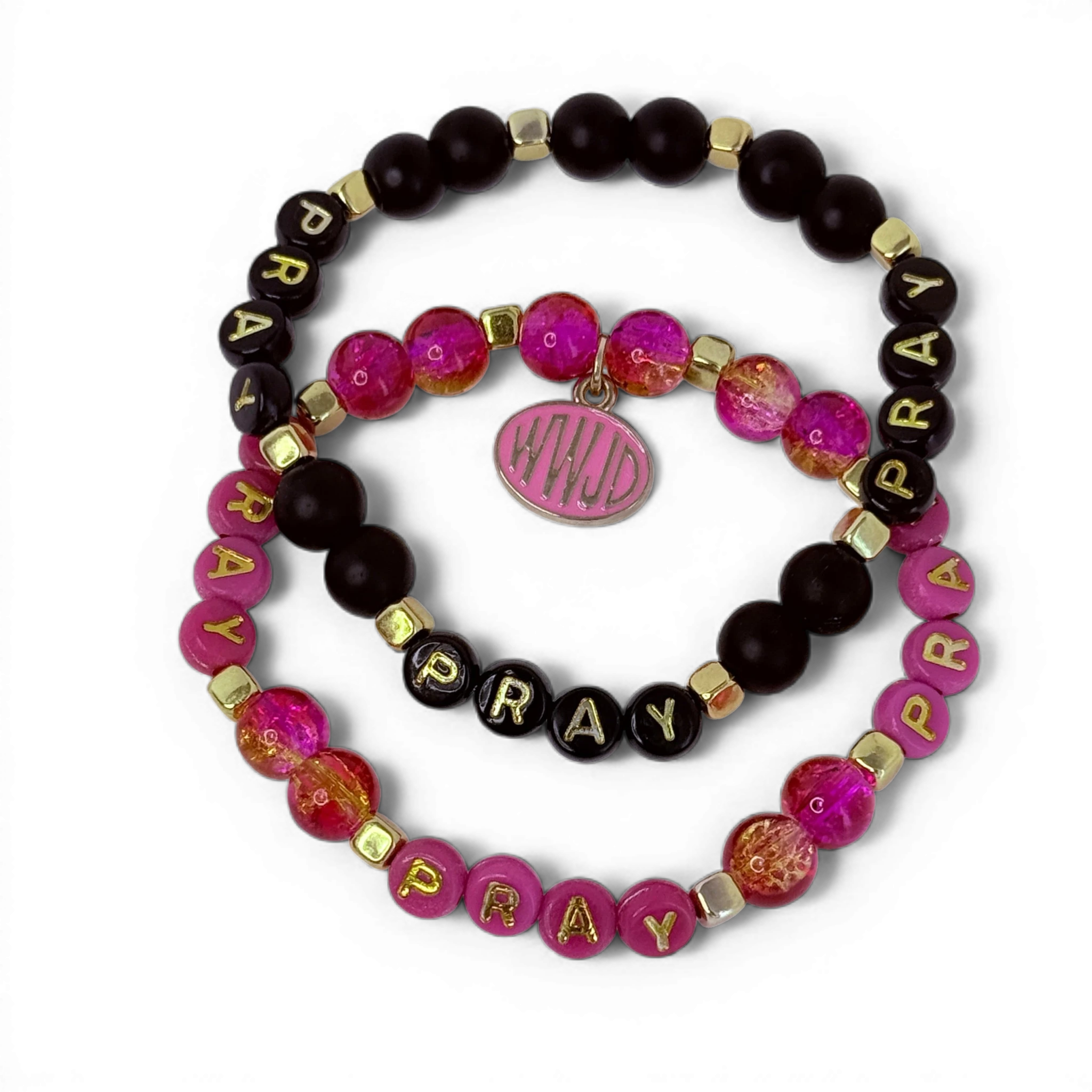 "PRAY" Pearl Bracelets