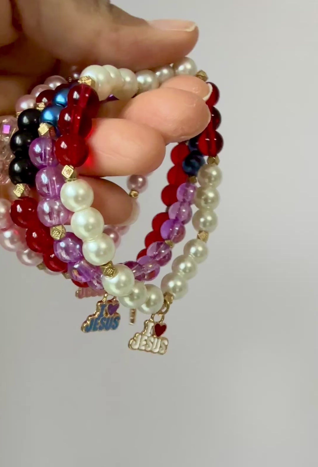 Load video: I Love Jesus Bracelets