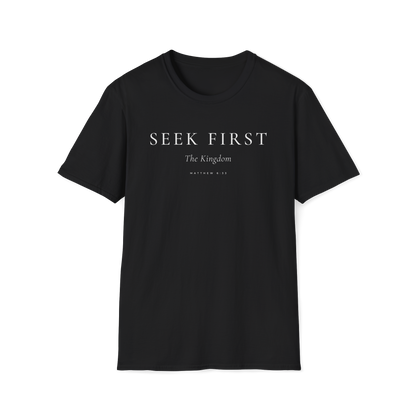 Seek First the Kingdom Tee — Matthew 6:33